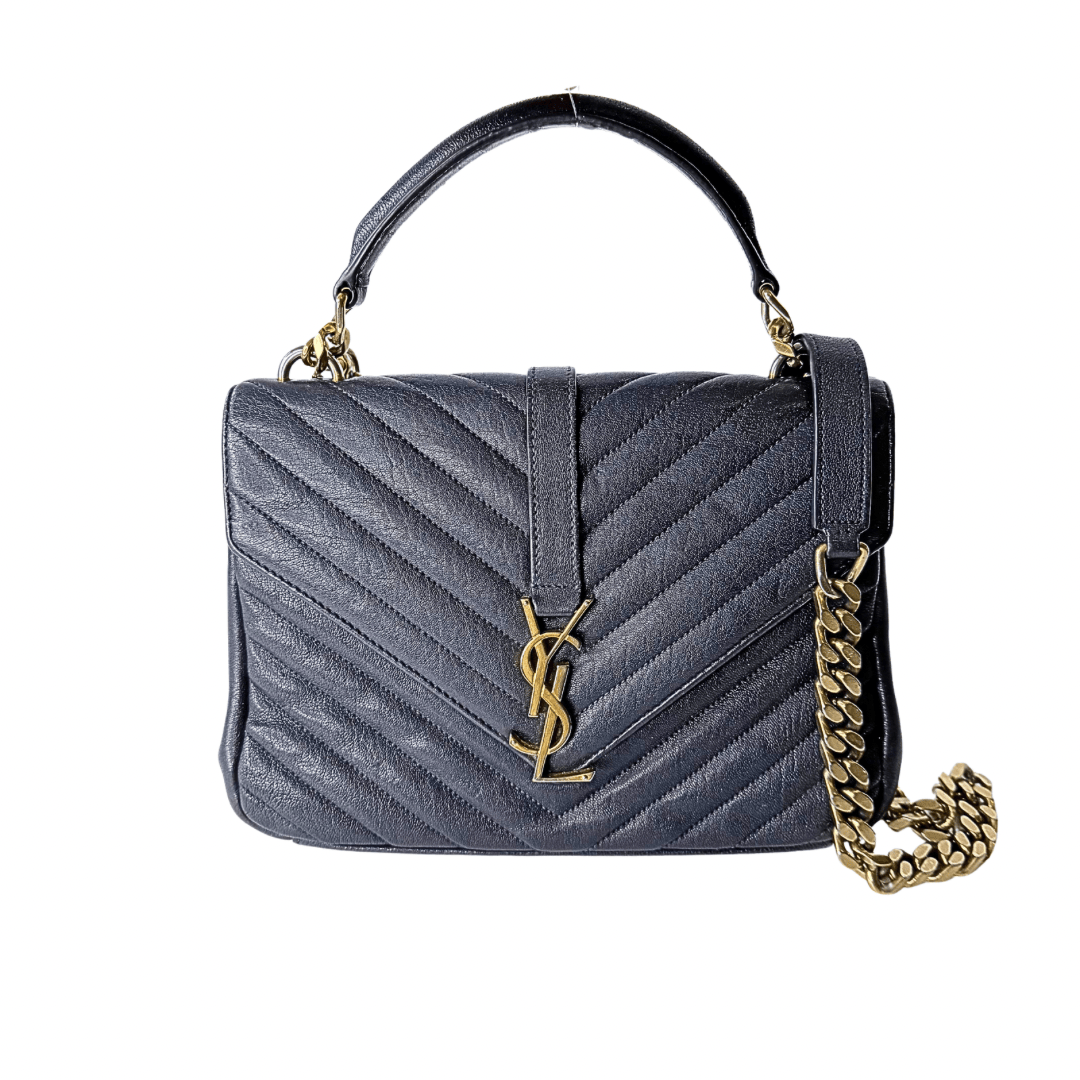 Saint Laurent Small Chevron College Crossbody