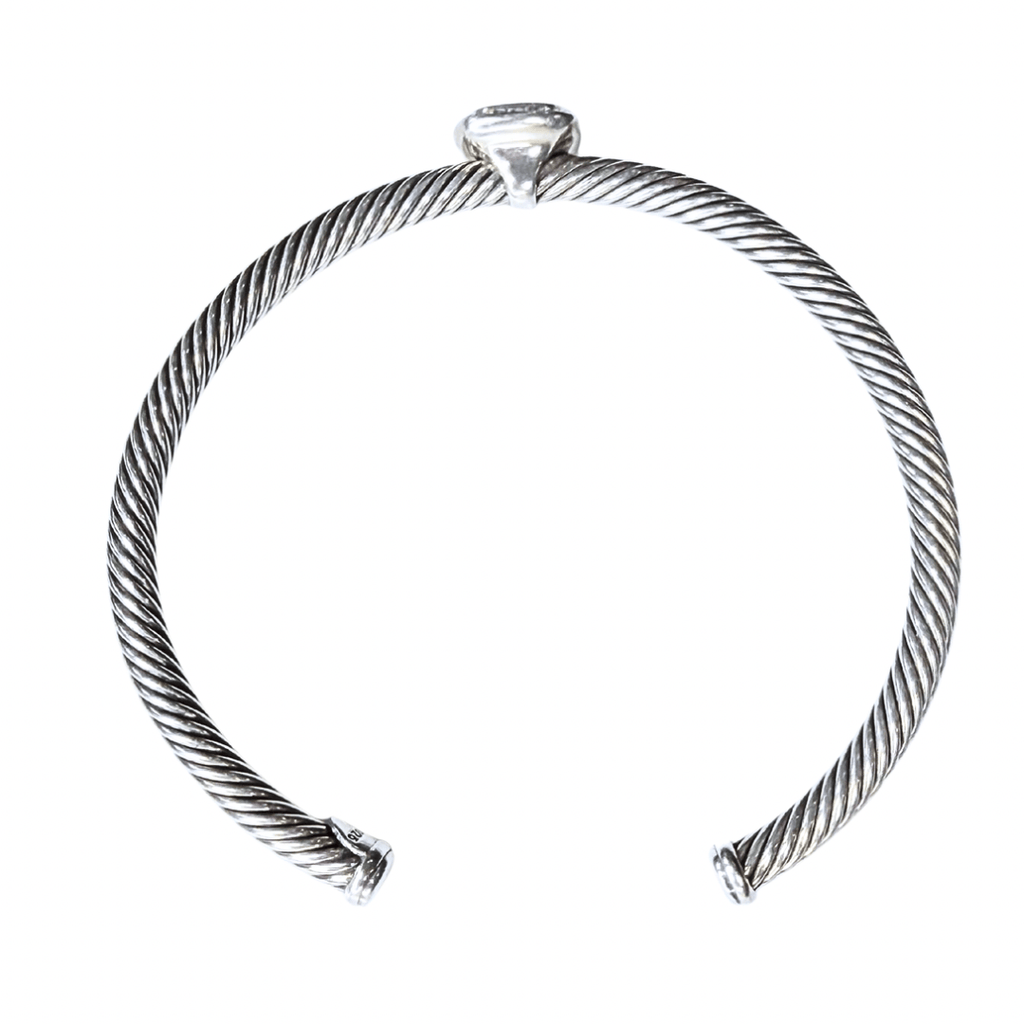 David Yurman Albion Morganite Station Cable Cuff Bracelet