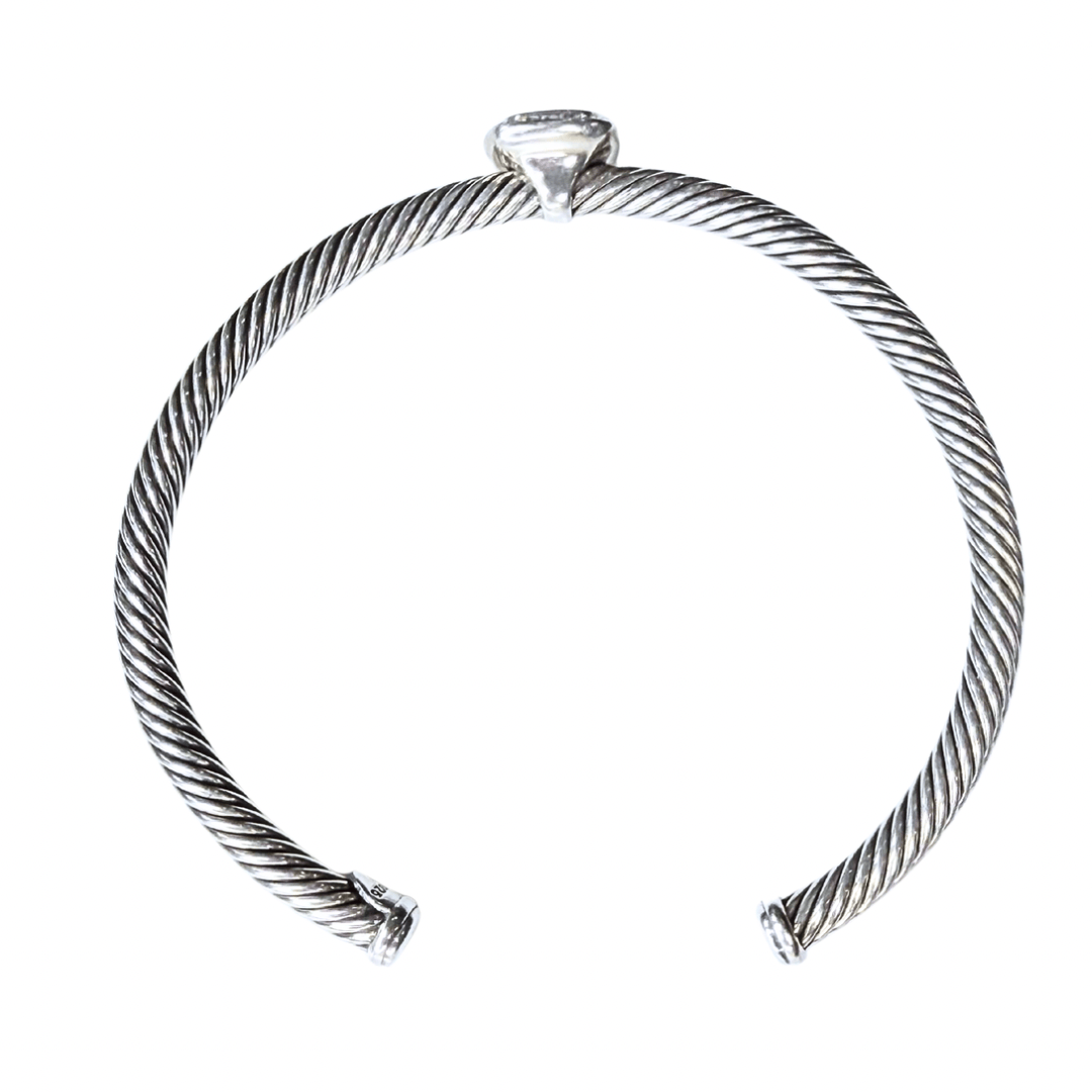 David Yurman Albion Morganite Station Cable Cuff Bracelet