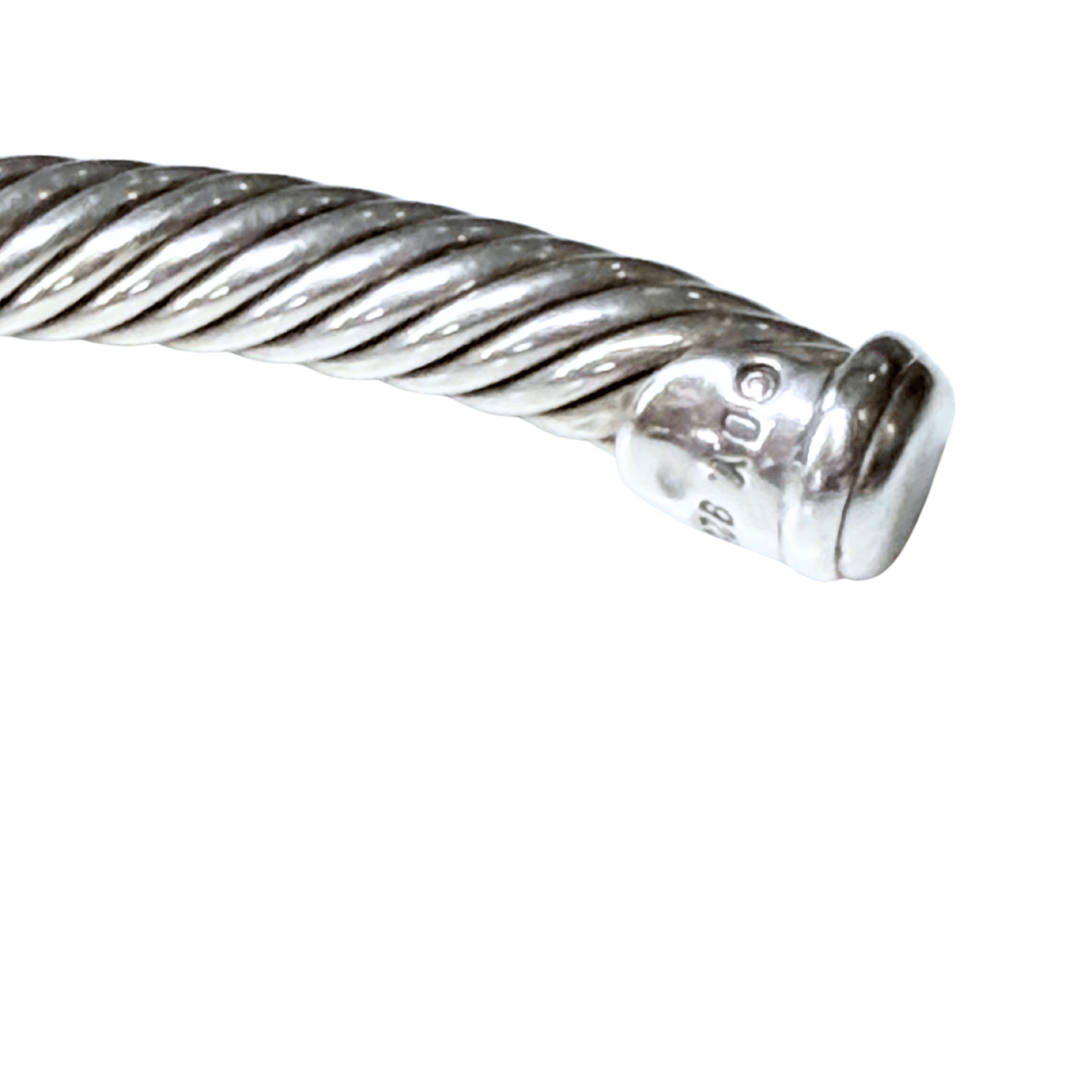 David Yurman Albion Morganite Station Cable Cuff Bracelet