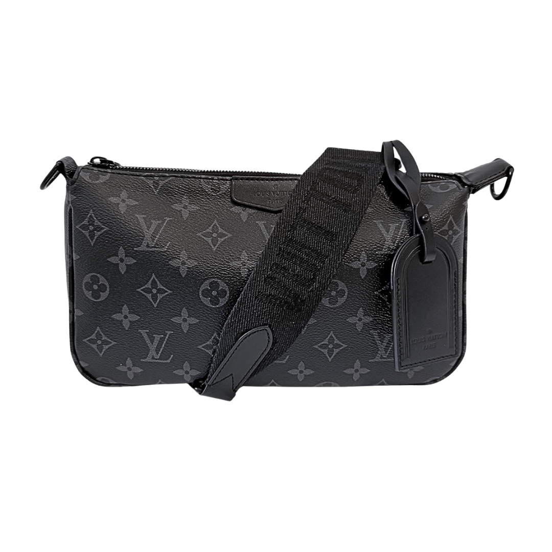 Louis Vuitton Monogram Eclipse Pochette Accessoires XL Shoulder Bag