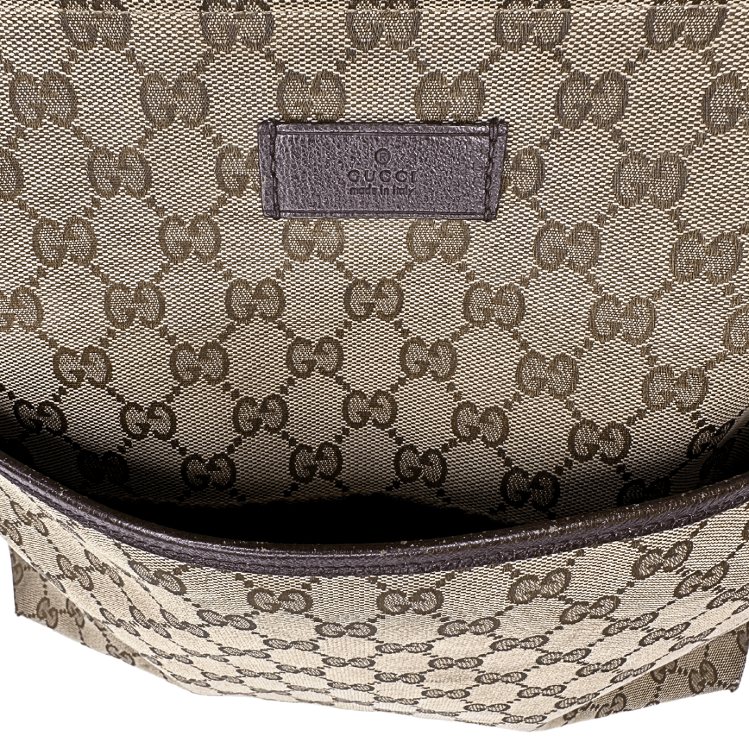 Gucci GG Canvas Web Large Messenger Bag