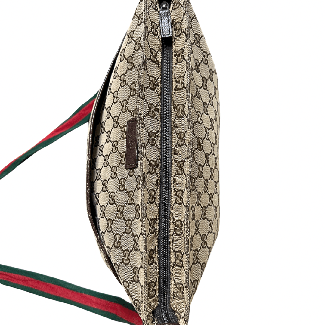 Gucci GG Canvas Web Large Messenger Bag