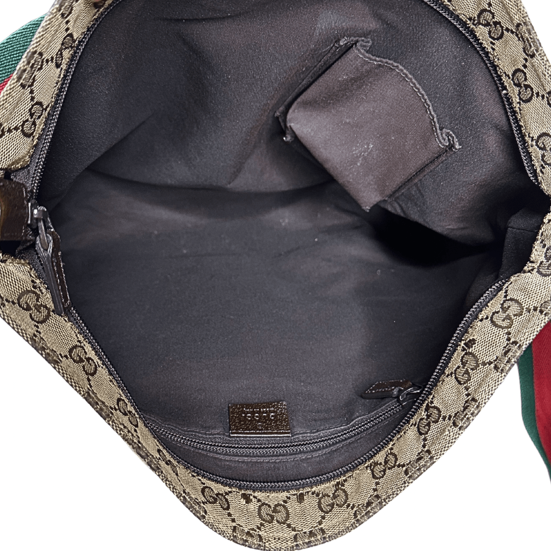 Gucci GG Canvas Web Large Messenger Bag