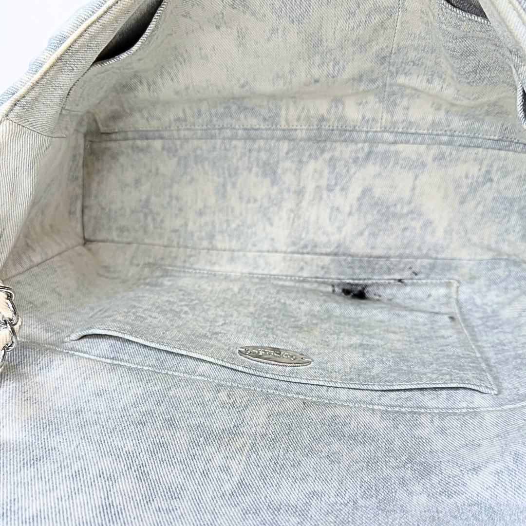 Chanel Jumbo Denim Wave Flap Bag