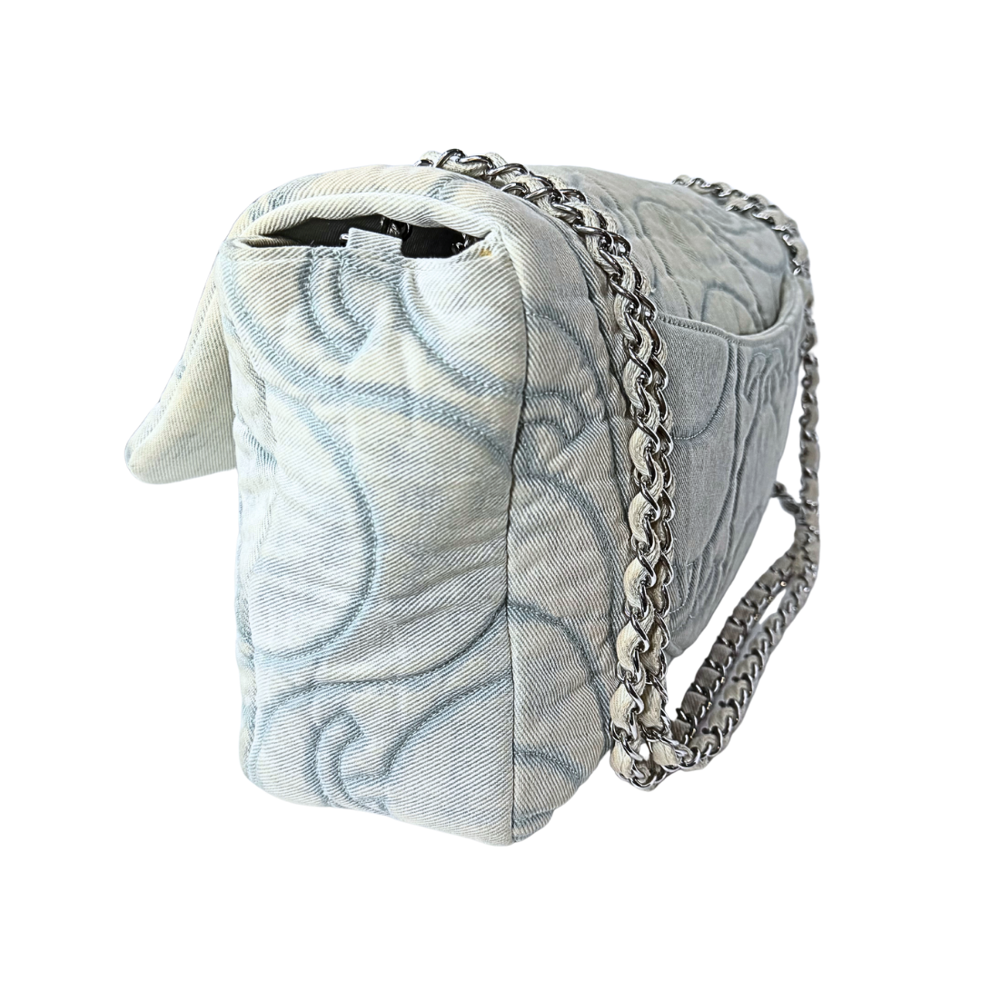 Chanel Jumbo Denim Wave Flap Bag