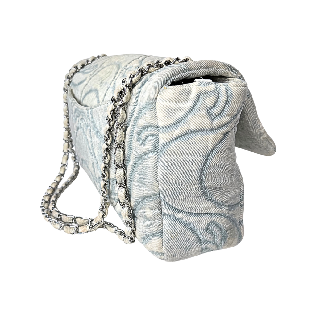 Chanel Jumbo Denim Wave Flap Bag