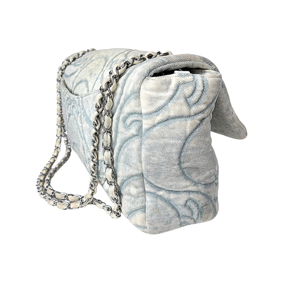 Chanel Jumbo Denim Wave Flap Bag