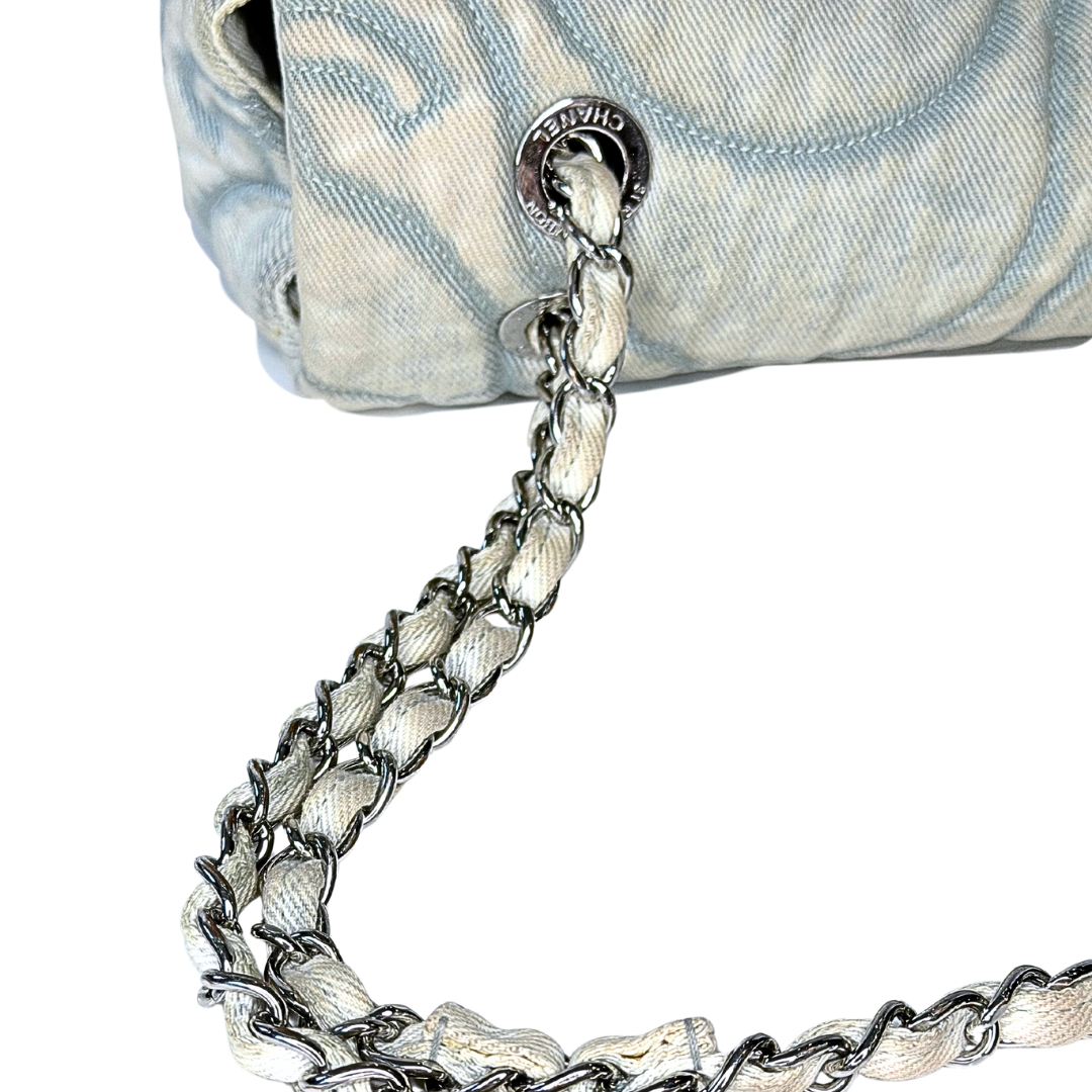 Chanel Jumbo Denim Wave Flap Bag