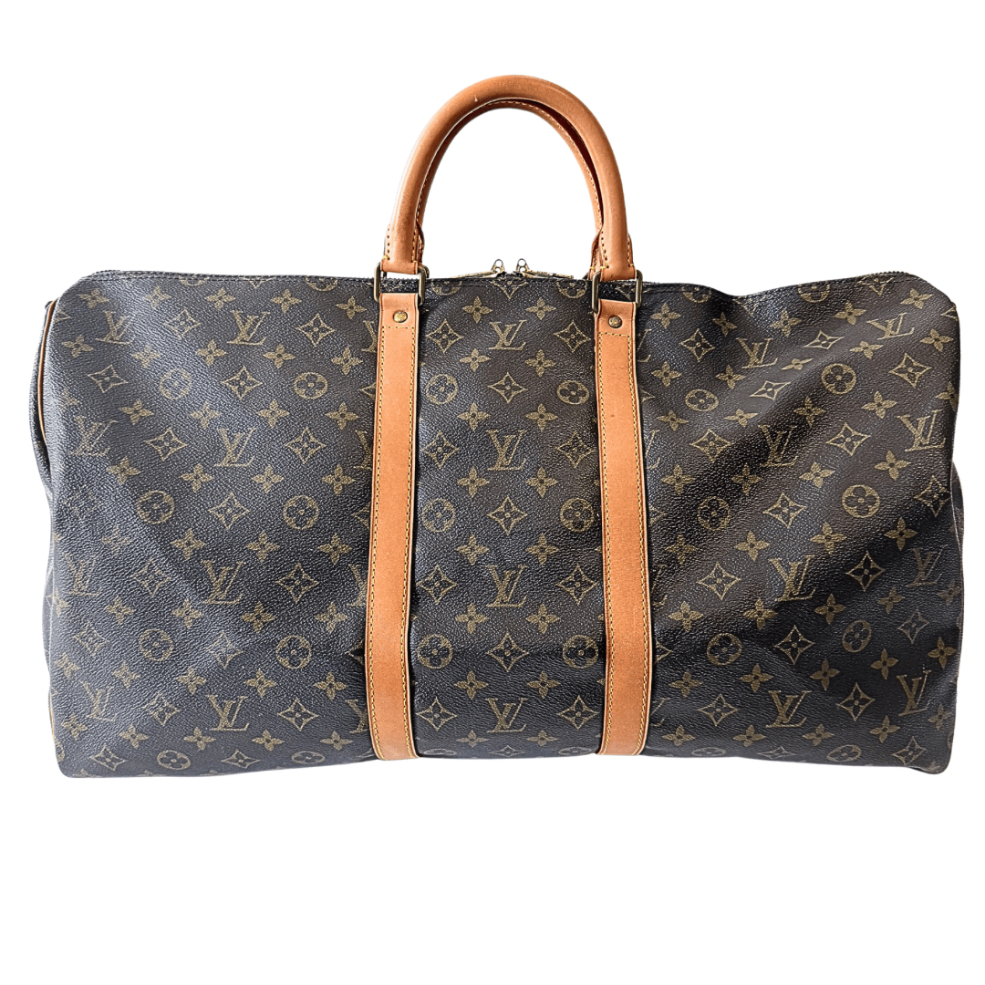 Louis Vuitton Monogram Bandouliere Keepall 55