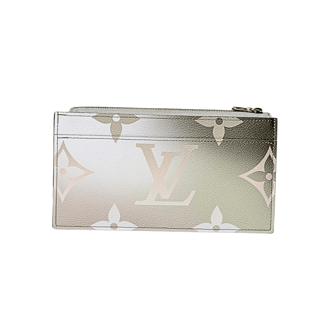 Louis Vuitton Sunset Kaki Monogram Canvas Slim Purse Wallet