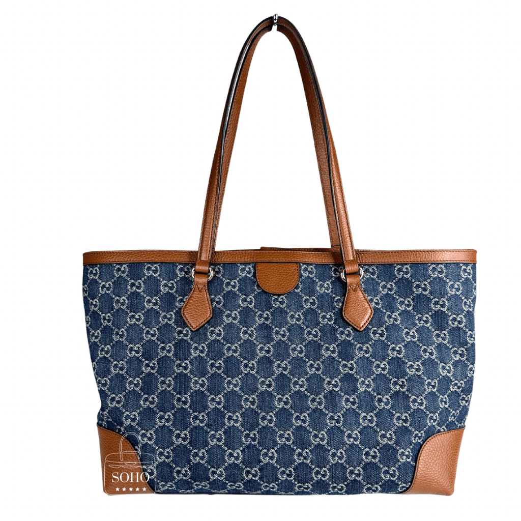 Gucci Medium Denim Ophidia Tote