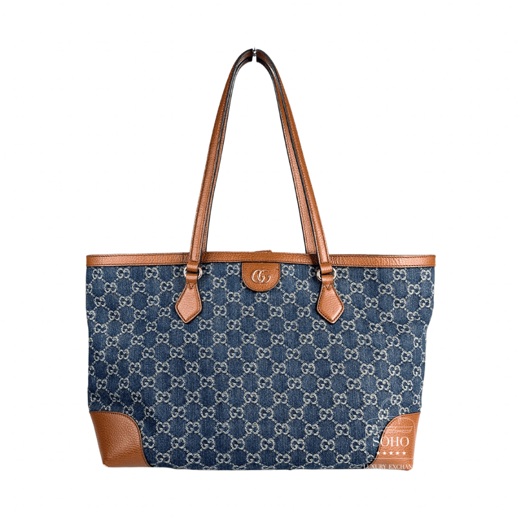 Gucci Medium Denim Ophidia Tote