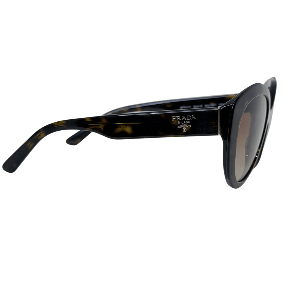 Prada Round Tortoise Shell Sunglasses