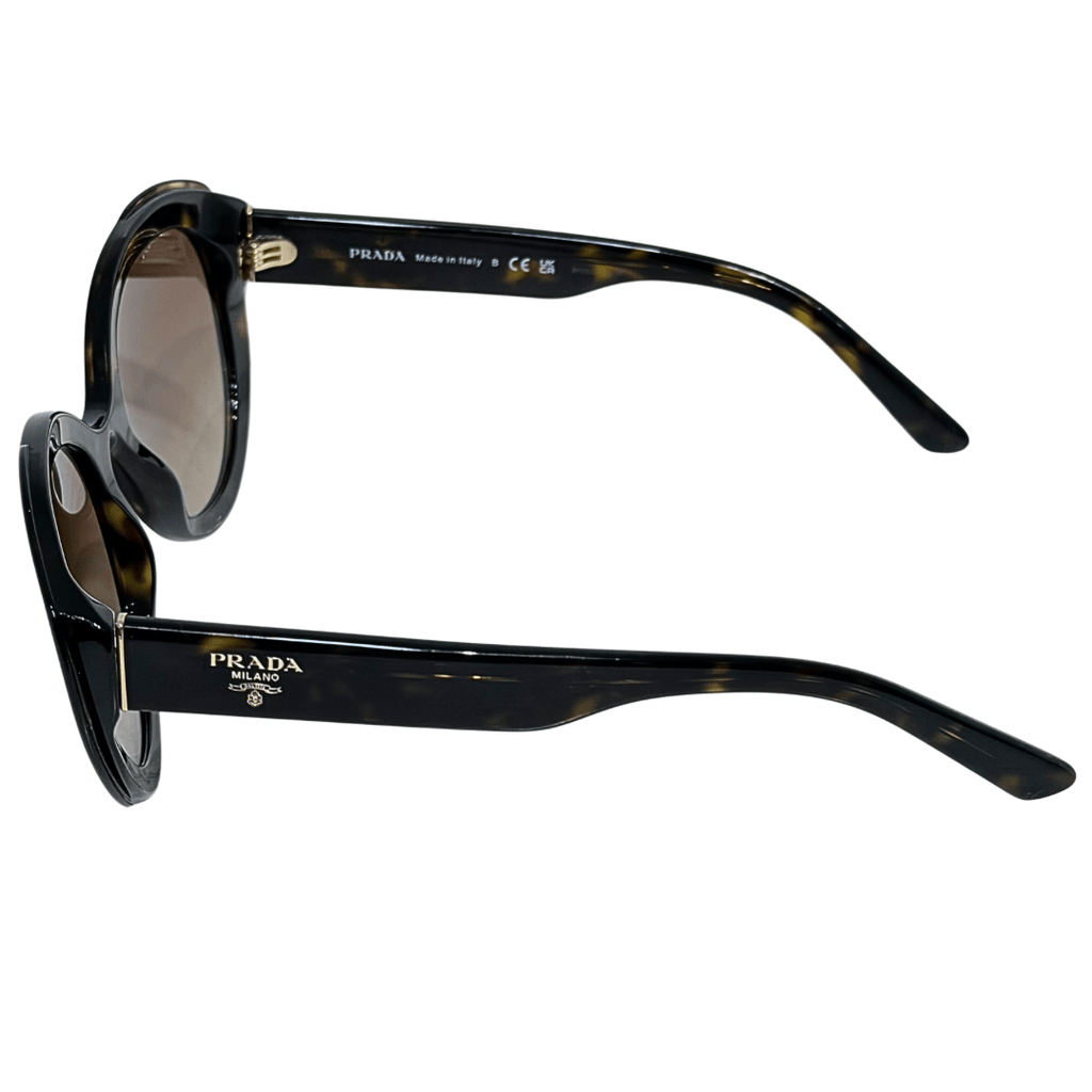 Prada Round Tortoise Shell Sunglasses