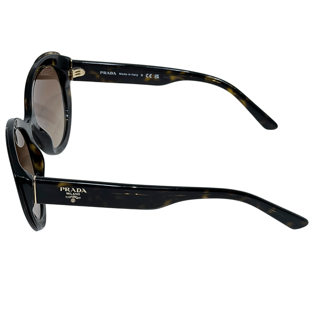 Prada Round Tortoise Shell Sunglasses