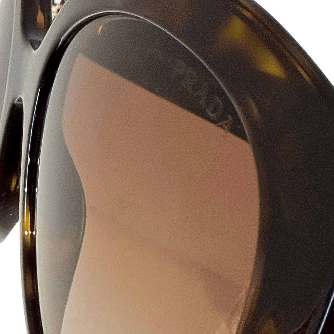 Prada Round Tortoise Shell Sunglasses