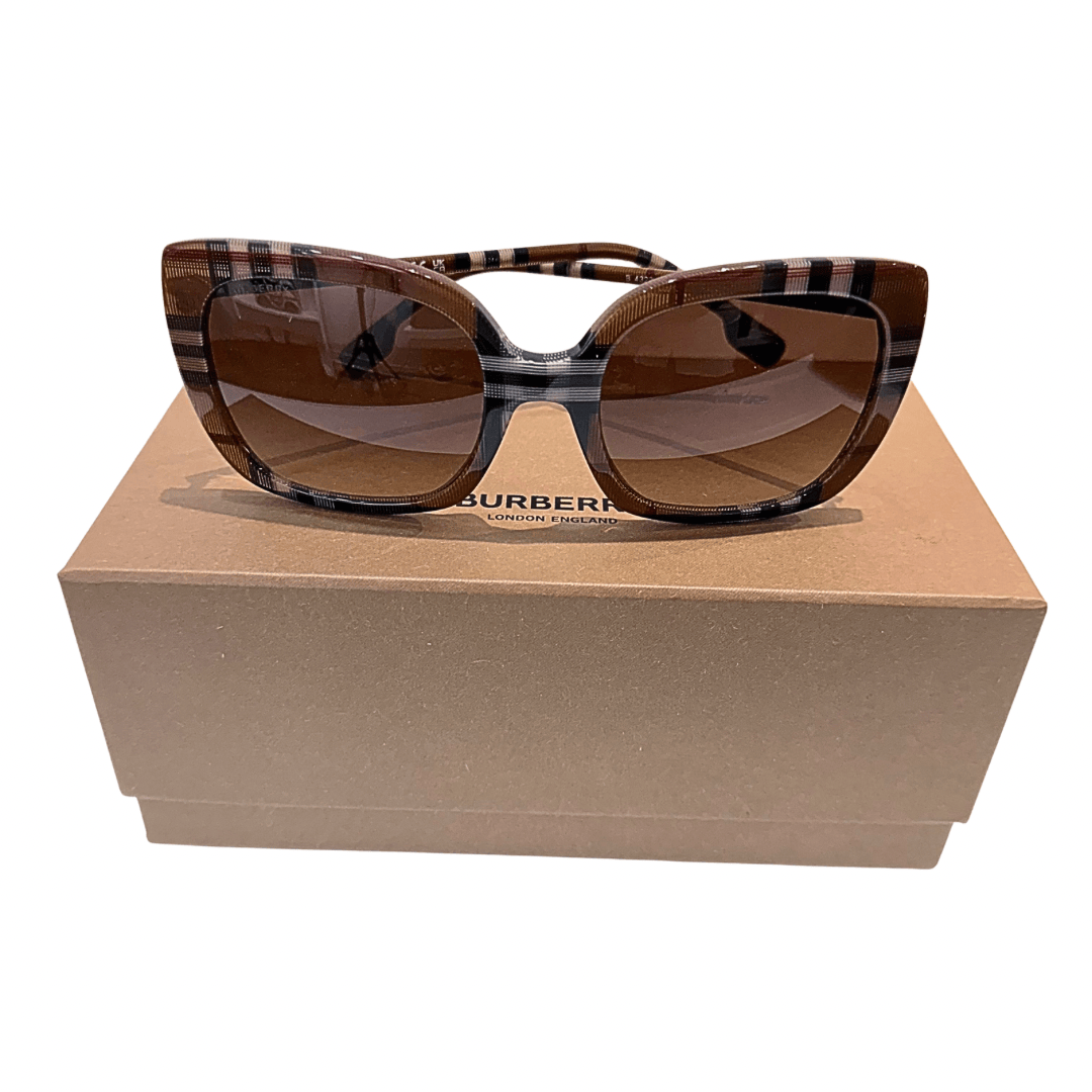 Burberry Black Fashion Cat Eye Sunglasses