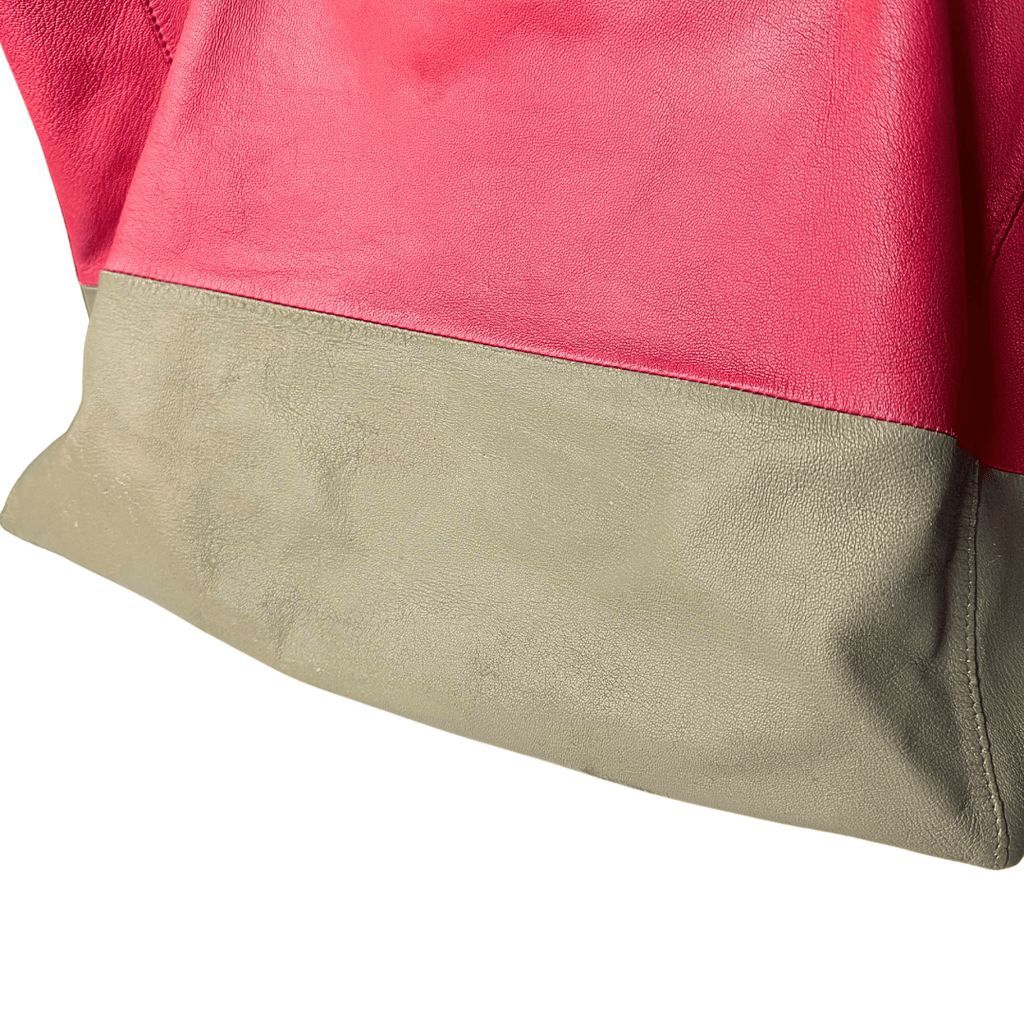 Celine Leather Horizontal Bicolor Tote
