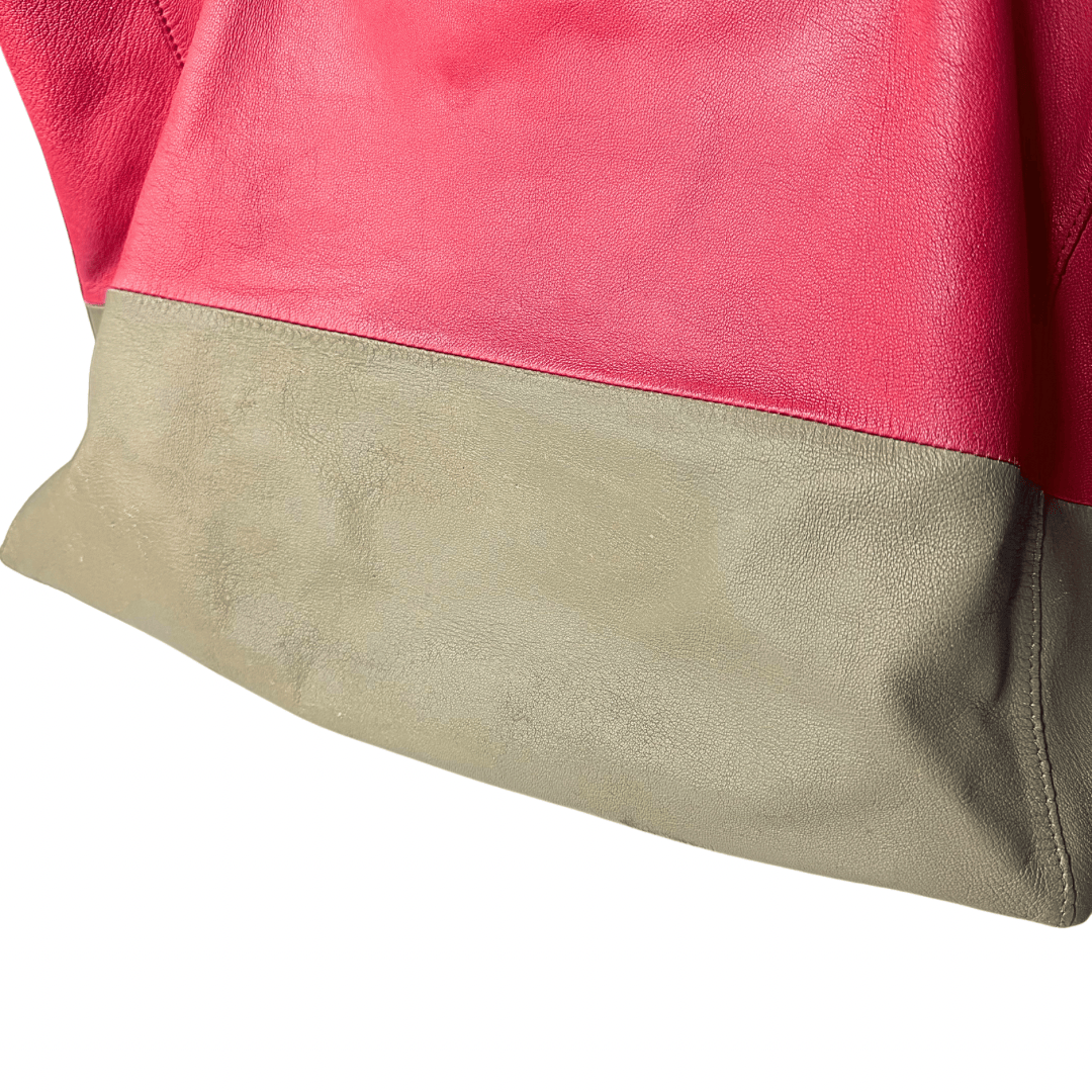 Celine Leather Horizontal Bicolor Tote