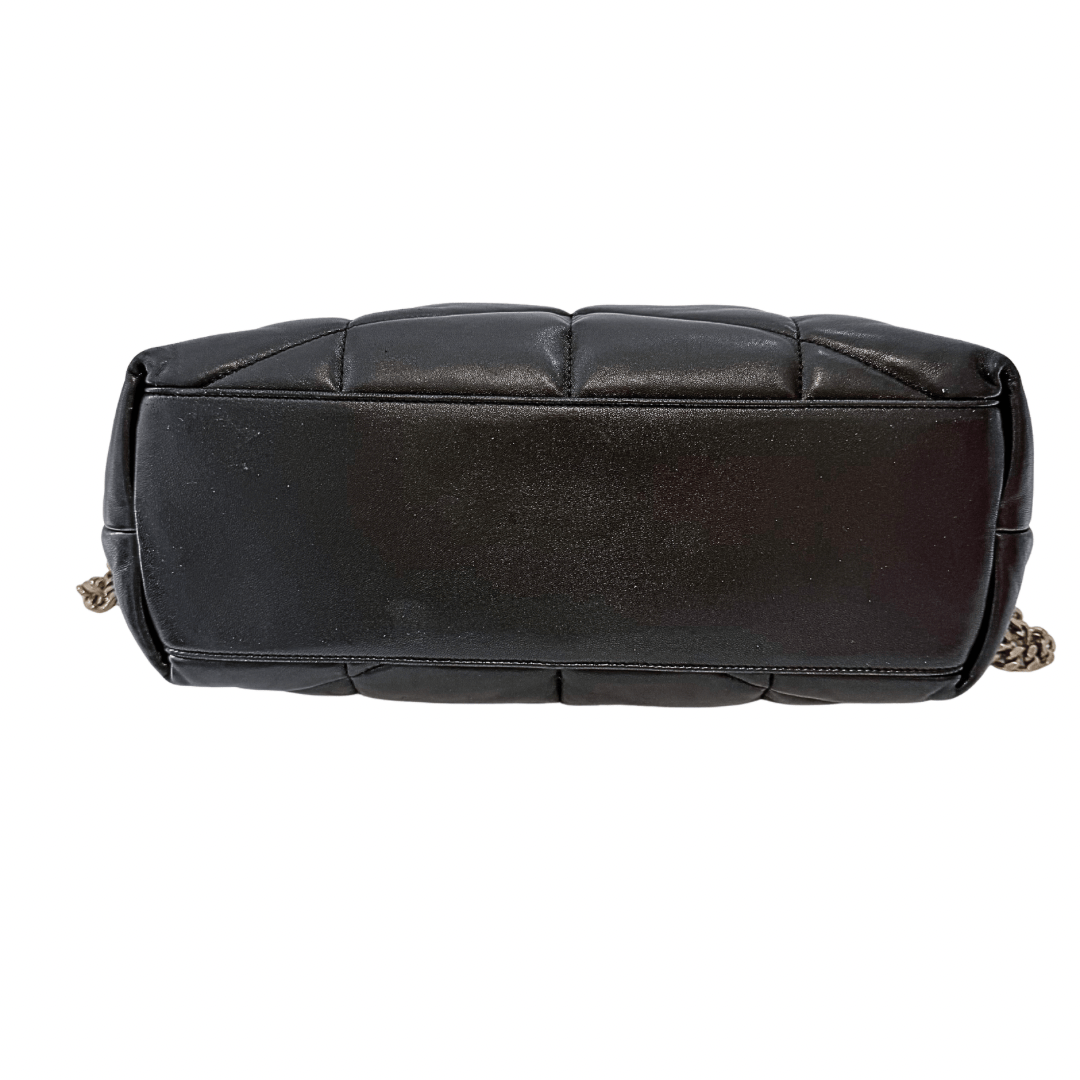 Saint Laurent Quilted Lou Puffer Medium Convertible Shoulder Bag