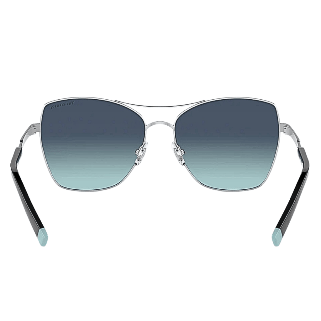 Tiffany & Co Blue Gradient Square Aviator Sunglasses