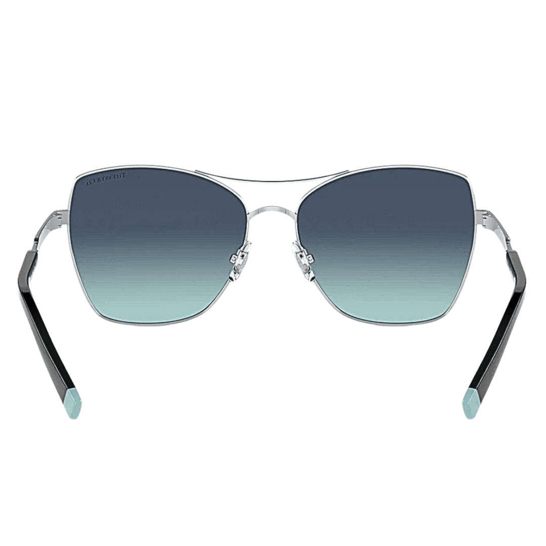 Tiffany & Co Blue Gradient Square Aviator Sunglasses
