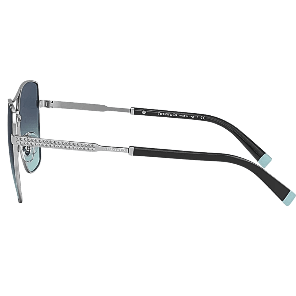 Tiffany & Co Blue Gradient Square Aviator Sunglasses