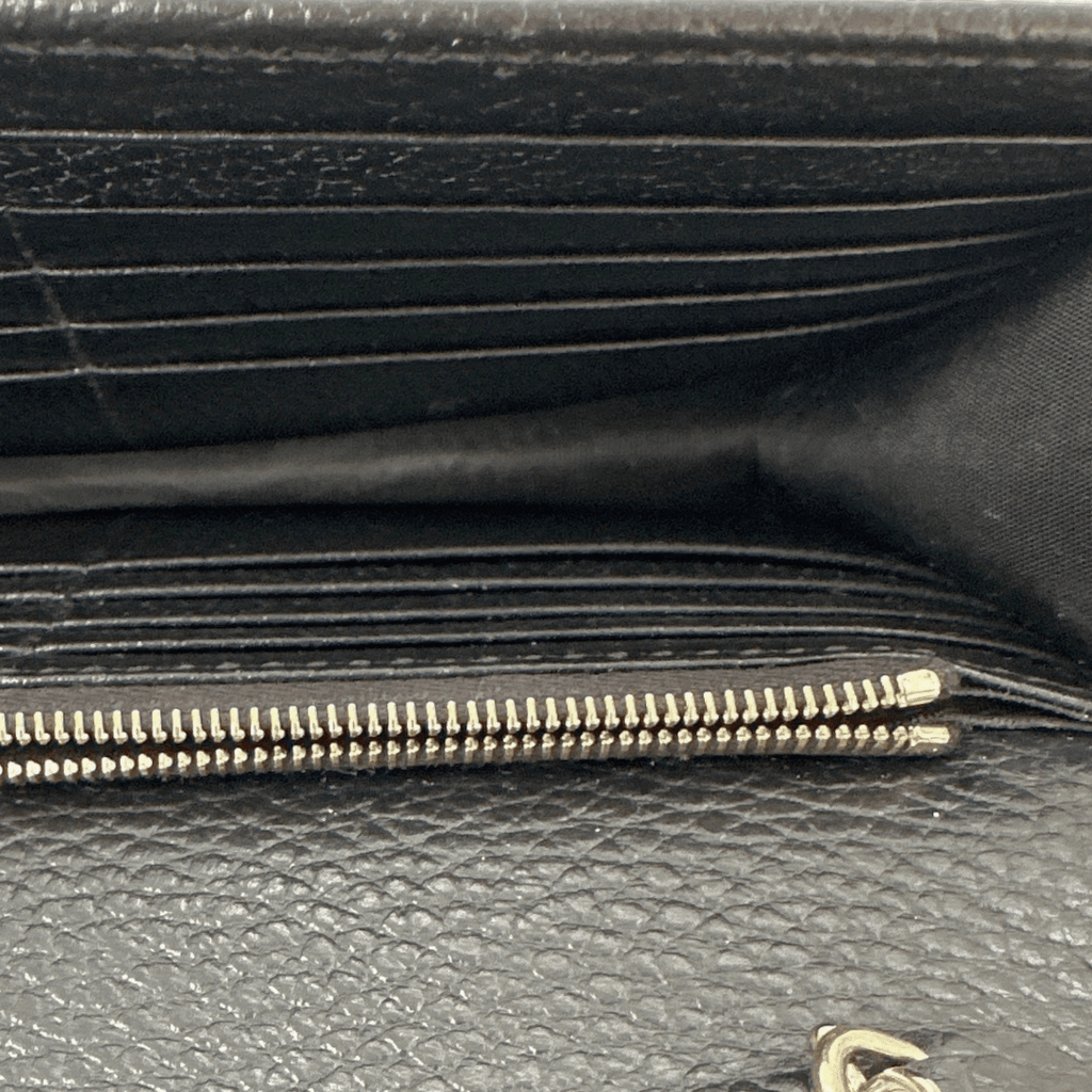 Gucci Interlocking G Leather Wallet On Chain