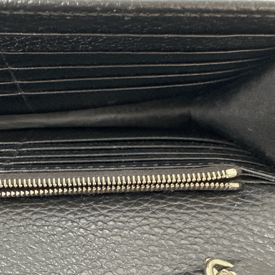 Gucci Interlocking G Leather Wallet On Chain