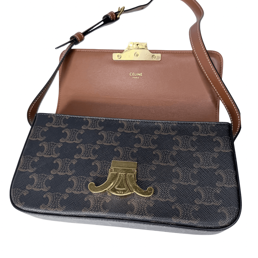 Celine Monogram Triomphe Small Shoulder Bag