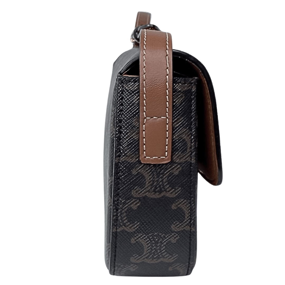 Celine Monogram Triomphe Small Shoulder Bag
