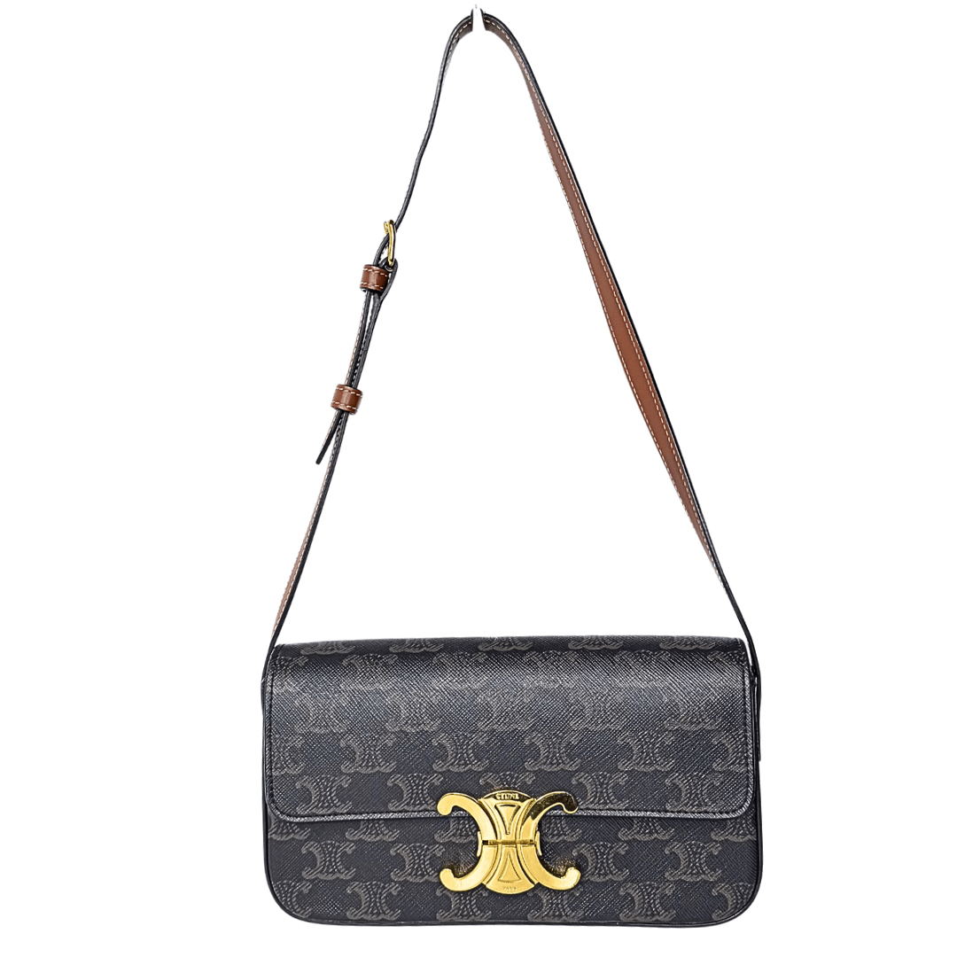Celine Monogram Triomphe Small Shoulder Bag