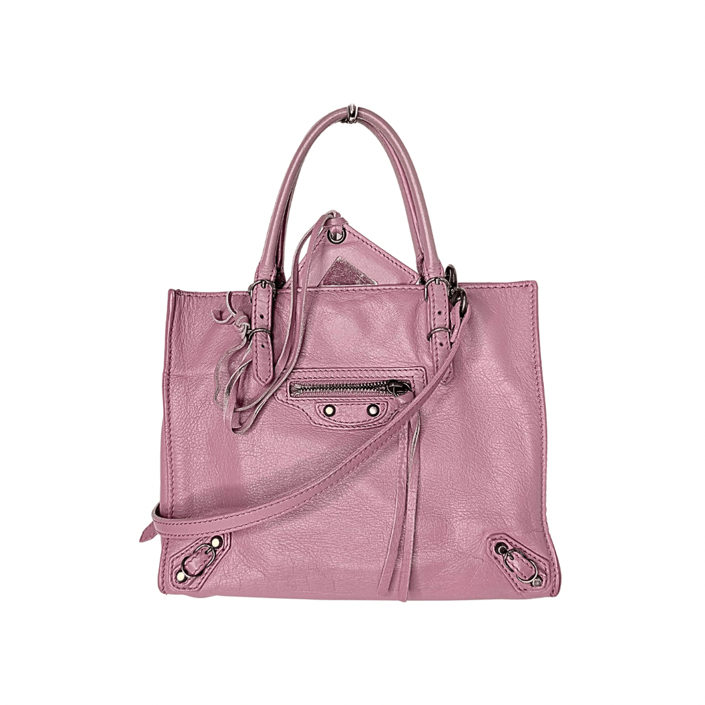 Balenciaga Papier Leather Mini Tote