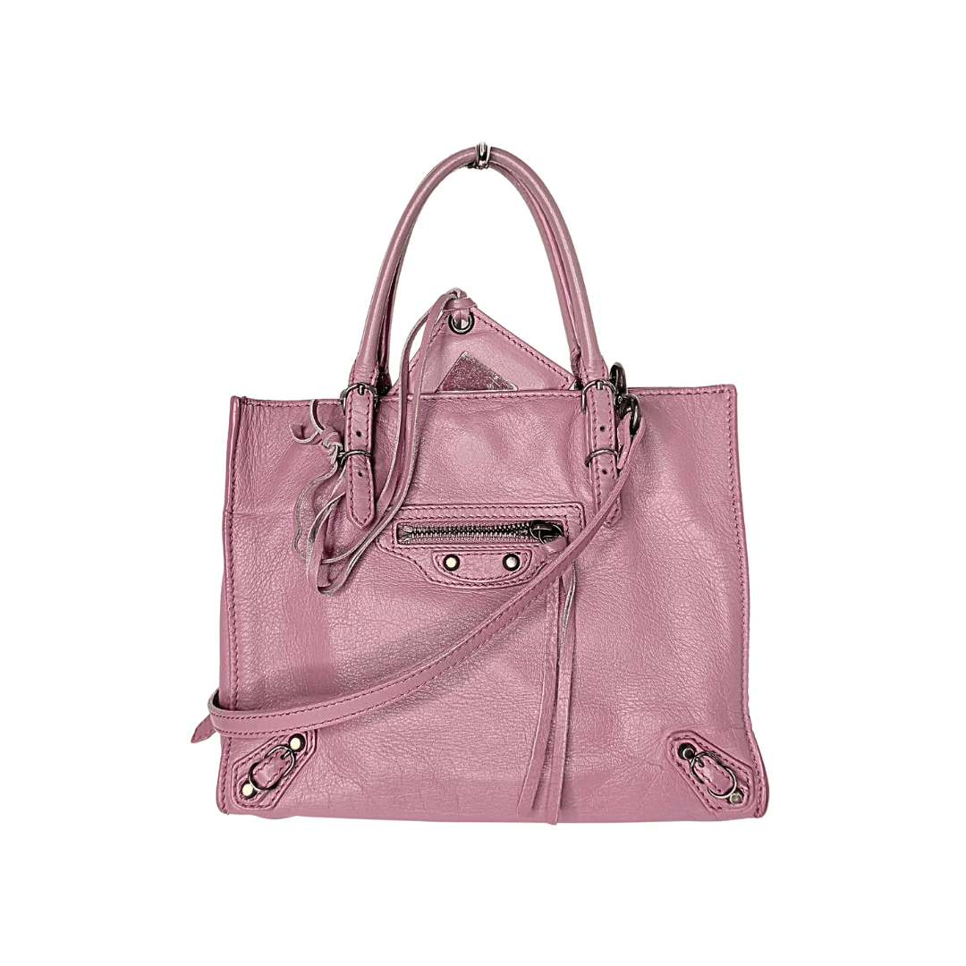 Balenciaga Papier Leather Mini Tote