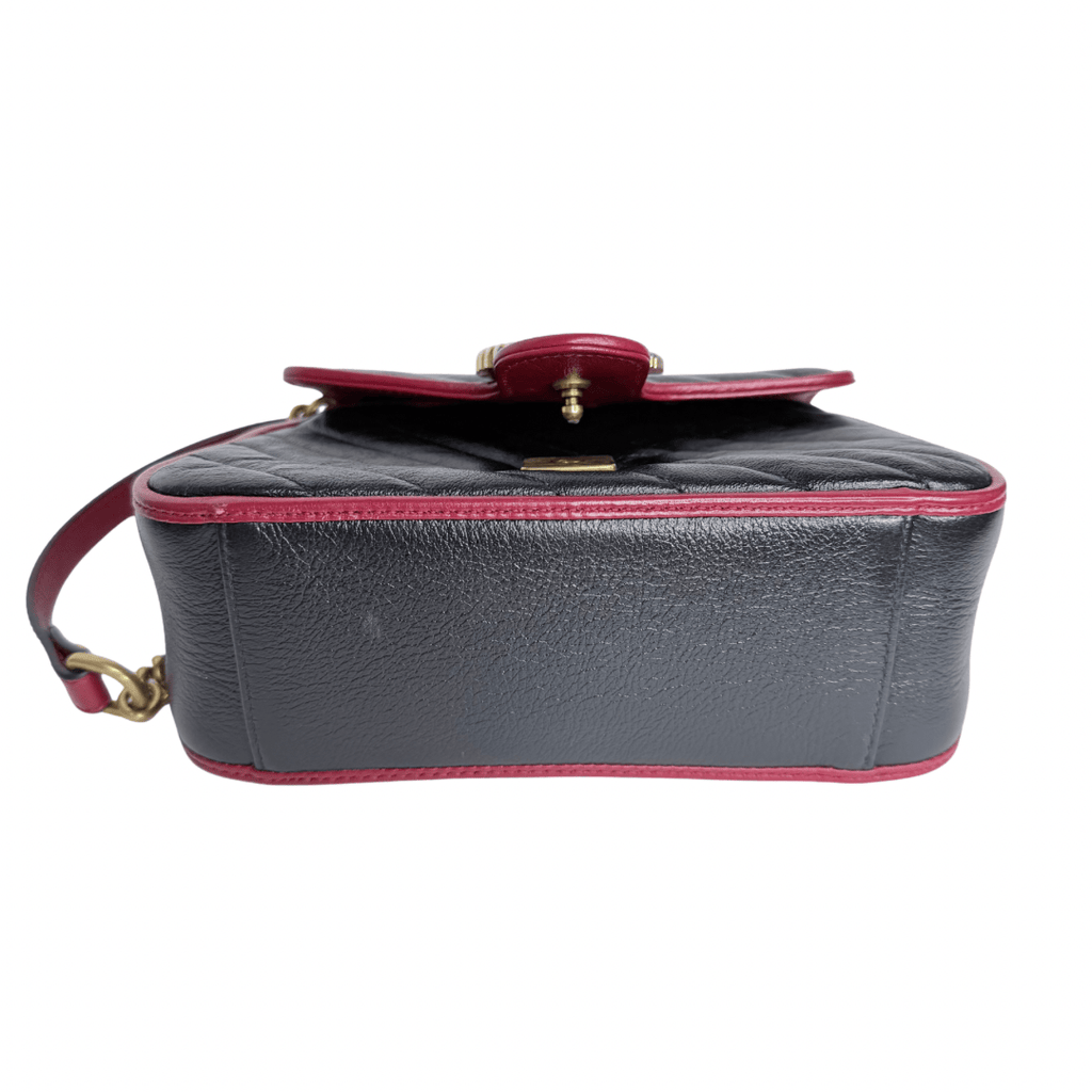 Gucci Double G Marmont Top Handle Flap Bag