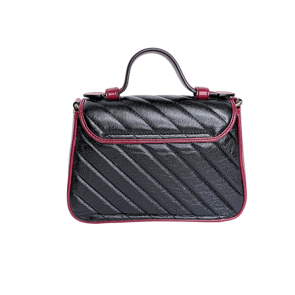 Gucci Double G Marmont Top Handle Flap Bag