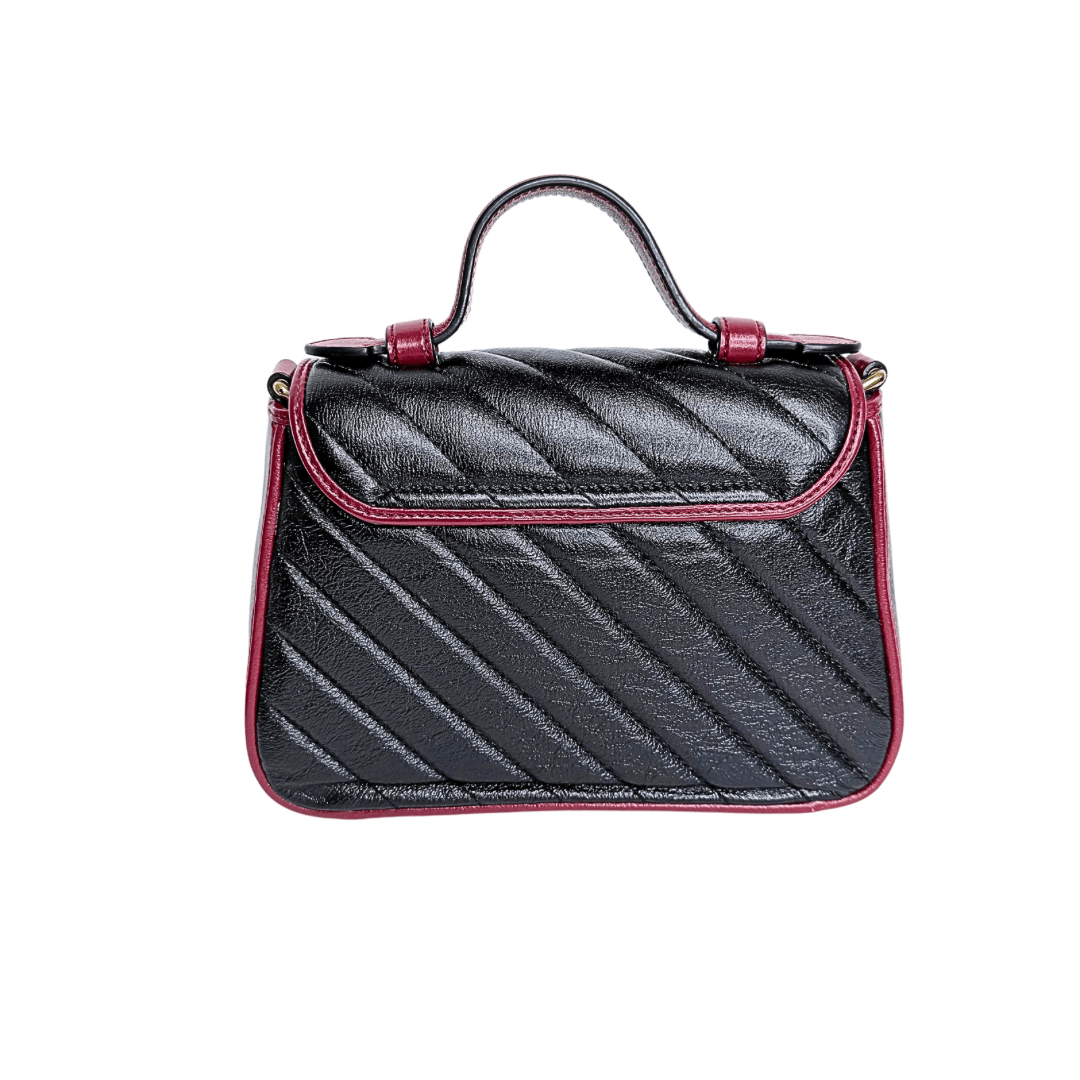 Gucci Double G Marmont Top Handle Flap Bag