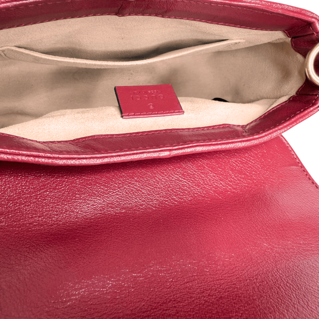 Gucci Double G Marmont Top Handle Flap Bag