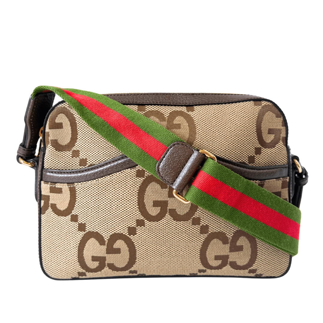 Gucci Jumbo GG Web Messenger Bag