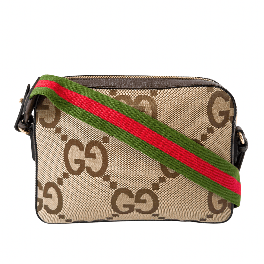 Gucci Jumbo GG Web Messenger Bag