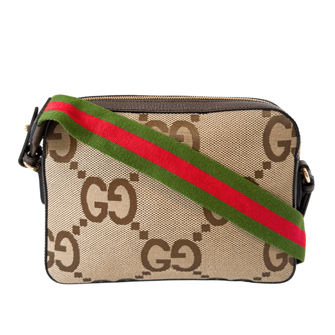 Gucci Jumbo GG Web Messenger Bag
