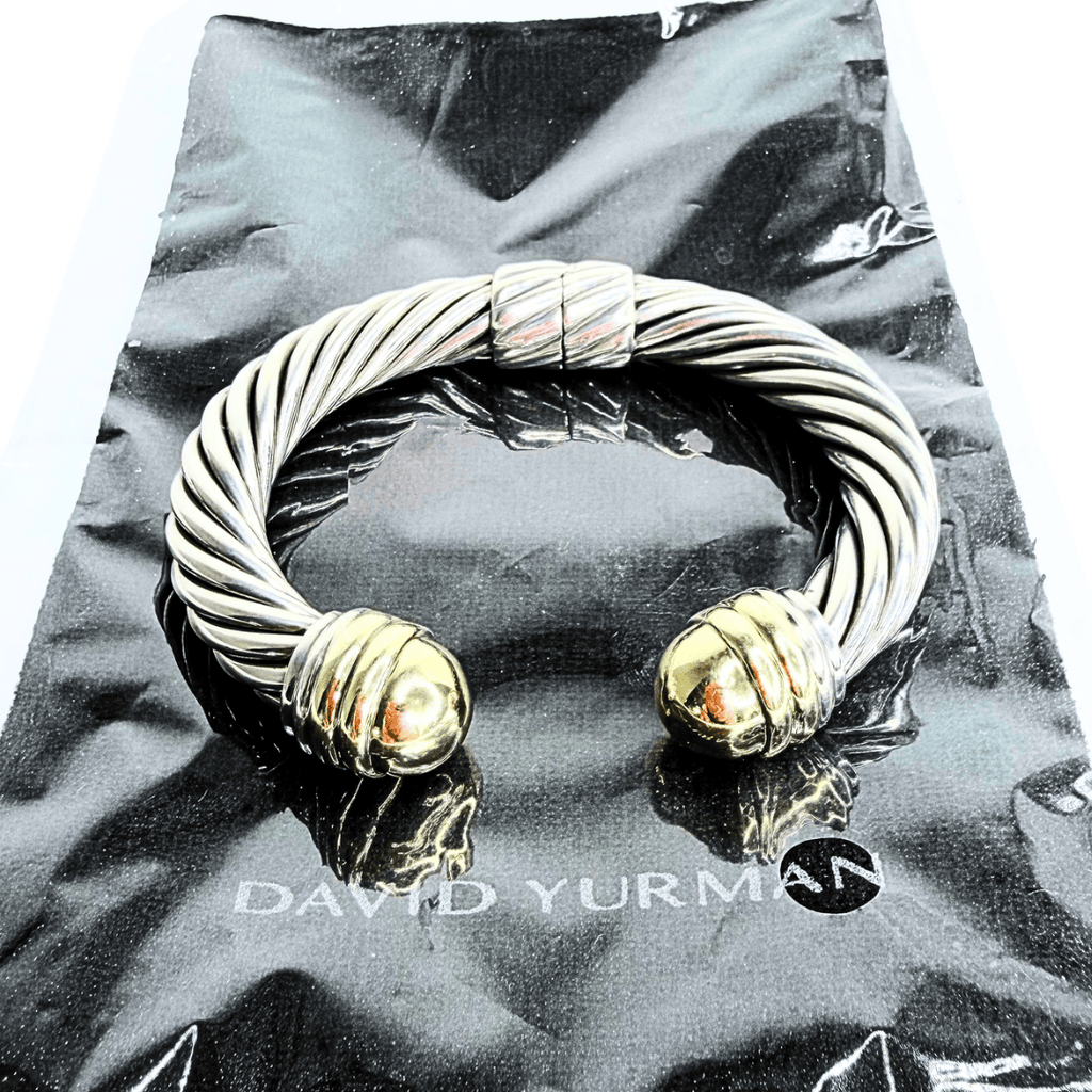 David Yurman Two-Tone 10mm Cable Hinged Cuff