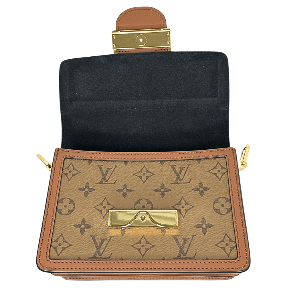 Louis Vuitton Reverse Monogram Mini Dauphine Crossbody Louis Vuitton Reverse Monogram Mini Dauphine Crossbody