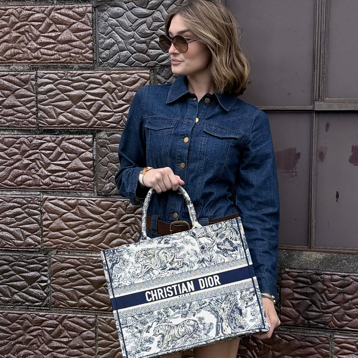 Dior Large Toile de Jouy Book Tote