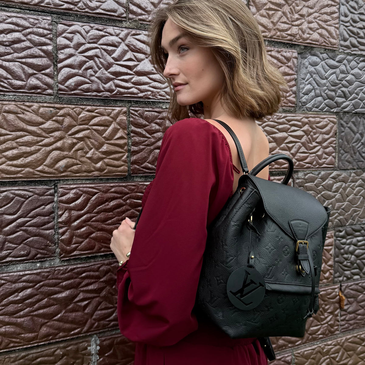 Louis Vuitton Monogram Empreinte Leather Montsouris Backpack