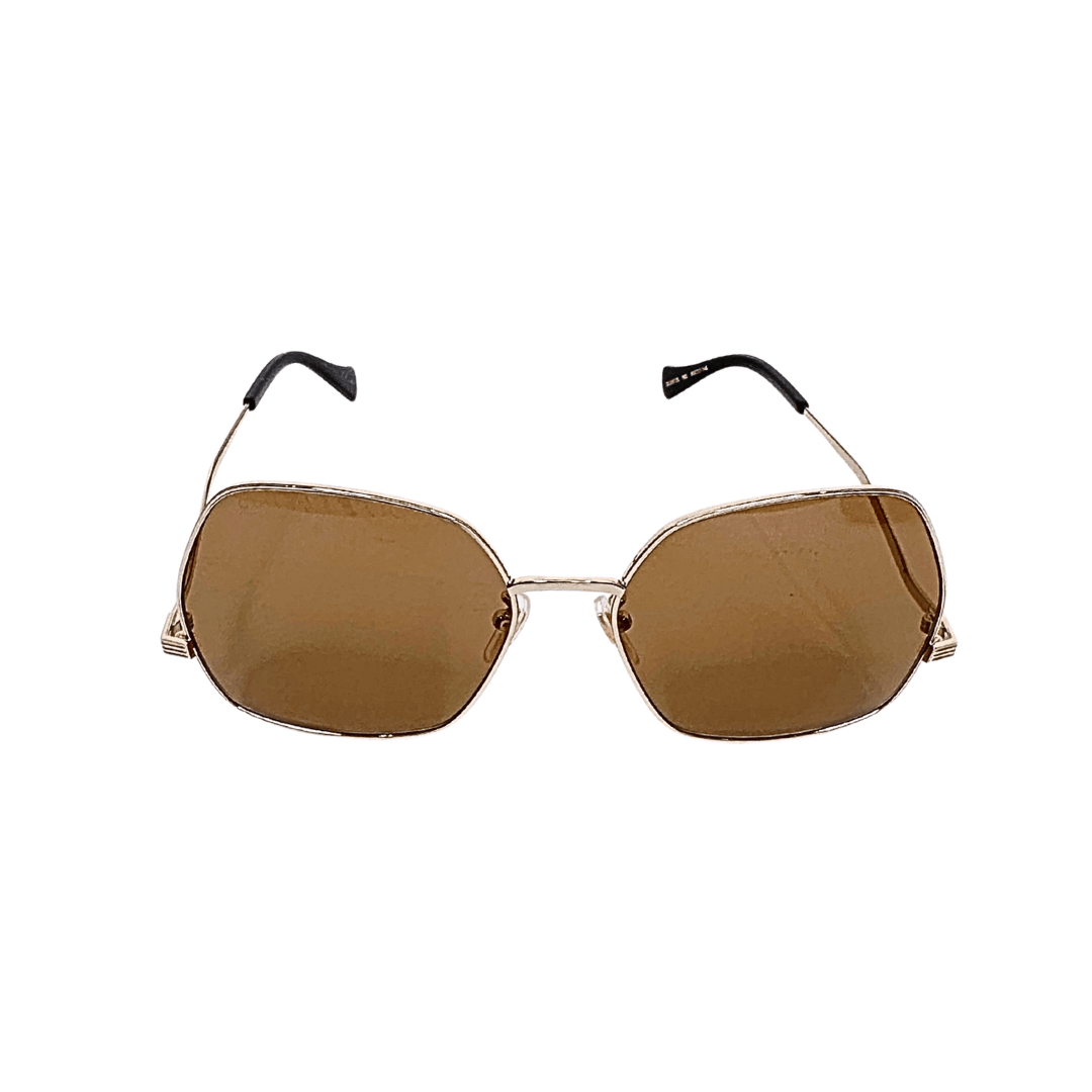 Gucci GG Gold Hexagonal Sunglasses 0972S