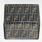 Fendi Zucca Canvas Continental Snap Wallet
