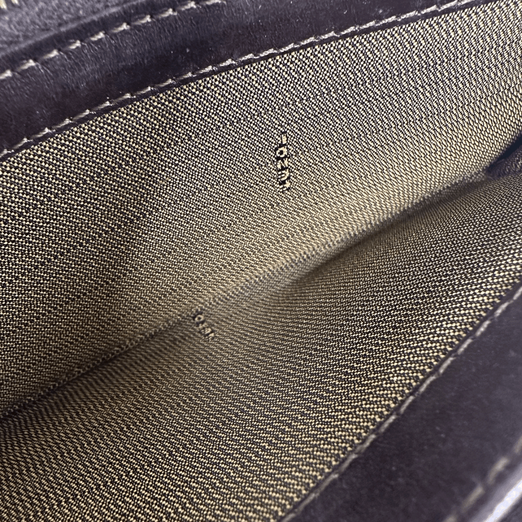 Fendi Zucca Canvas Continental Snap Wallet