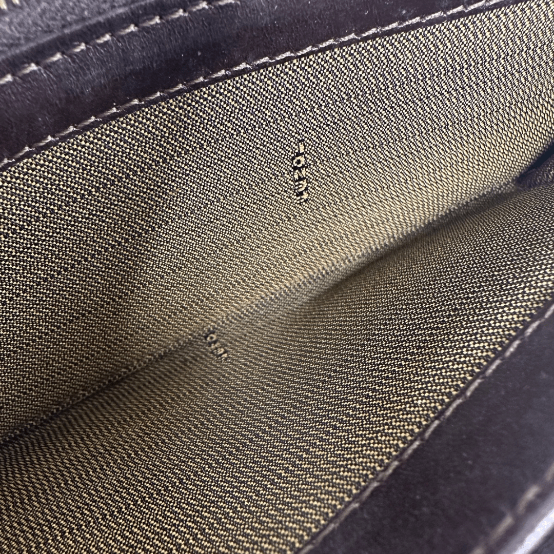 Fendi Zucca Canvas Continental Snap Wallet